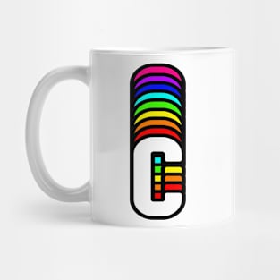 Rainbow Letter, C Mug